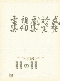 电视剧于成龙全集40集完整版免费