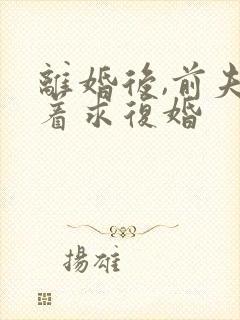 离婚后,前夫哭着求复婚