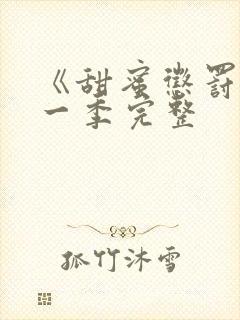 《甜蜜惩罚》第一季完整