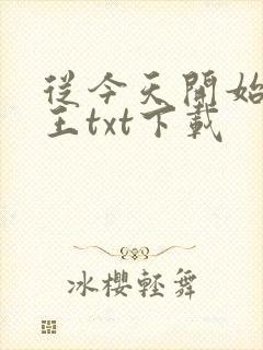 从今天开始做藩王txt下载
