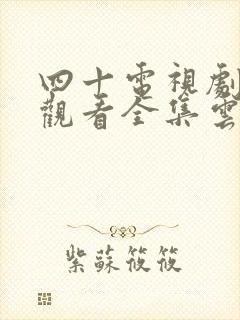 四十电视剧免费观看全集云播放