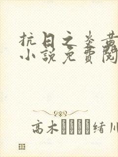 抗日之炎黄战神小说免费阅读