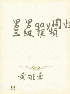 男男gay同性三级视频