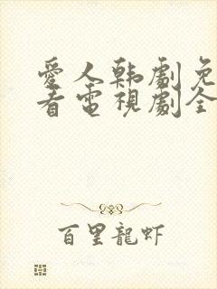 爱人韩剧免费观看电视剧全集
