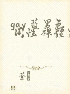 gay 蓝男色 同性 裸体男模封面