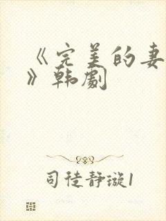 《完美的妻子5》韩剧