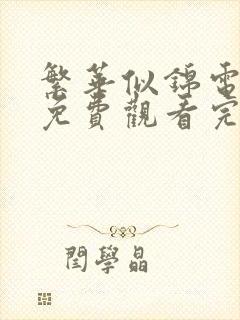 繁华似锦电视剧免费观看完整版