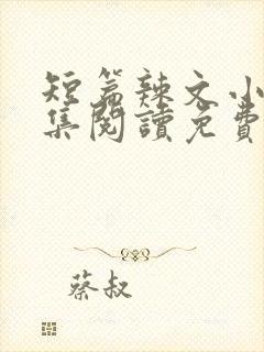 短篇辣文小说全集阅读免费