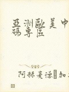 亚洲欧美中文日码专区