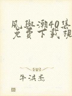 风与潮40集全免费下载视频