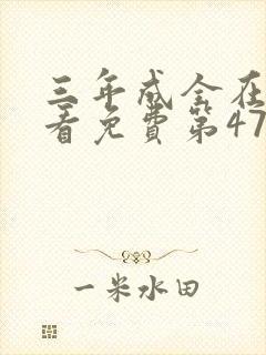 三年成全在线观看免费第47集