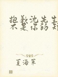 抱歉沈先生孩子不是你的 短剧封面