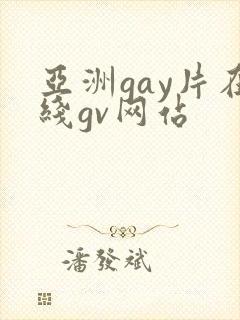 亚洲gay片在线gv网站