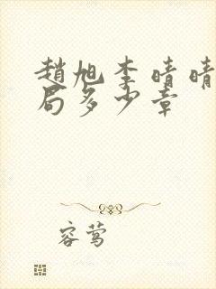 赵旭李晴晴大结局多少章封面