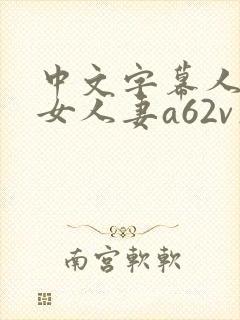 中文字幕人妻熟女人妻a62v在线
