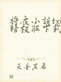 将夜小说txt精校版下载