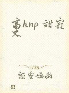 高hnp 甜宠文封面