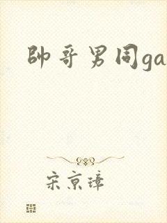 帅哥男同gay