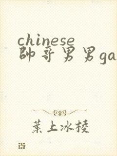 chinese帅哥男男gaygay网站