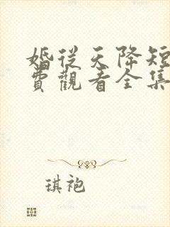 婚从天降短剧免费观看全集在线播放