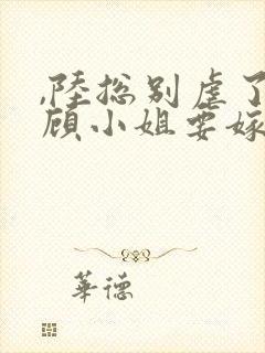 ,陆总别虐了,顾小姐要嫁人了