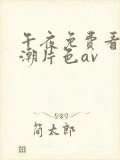 午夜免费看片高潮片色av