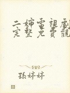 二婶电视剧全集完整免费观看高清