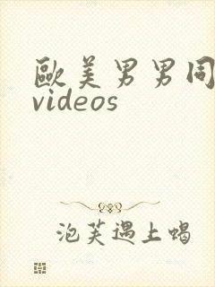 欧美男男同性恋videos