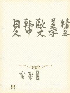 日韩欧美精品久久中文字幕