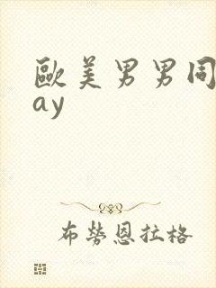 欧美男男同性gay