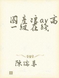 国产浪av高清一级在线