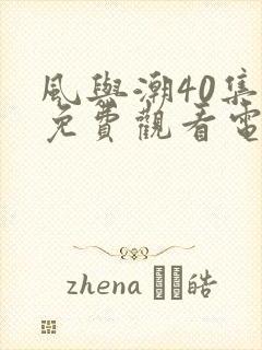 风与潮40集全免费观看电视剧