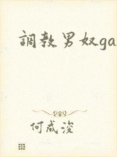调教男奴gay