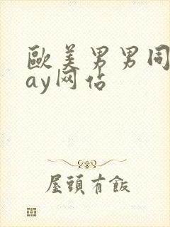 欧美男男同志gay网站