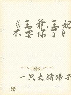 《王爷,王妃又不要你了》
