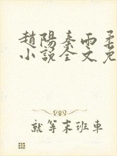 赵阳秦雨柔正版小说全文免费阅读