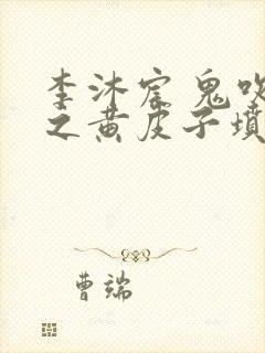 李沐宸 鬼吹灯之黄皮子坟封面