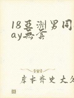 18亚洲男同gay无套