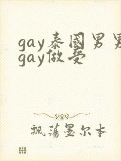 gay泰国男男gay做受