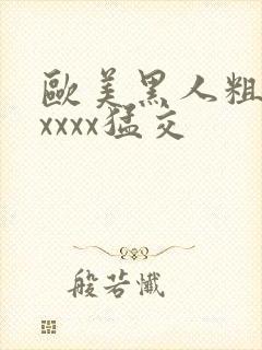 欧美黑人粗大xxxxx猛交