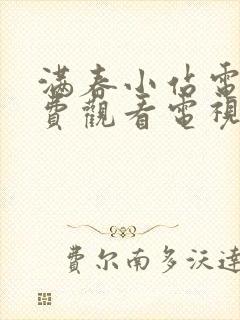 满春小站电影免费观看电视剧大全