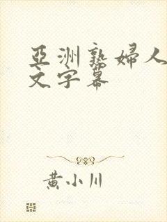 亚洲熟妇人妻中文字幕
