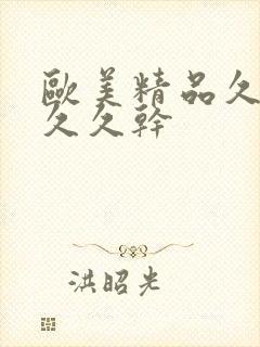 欧美精品久久久久久干封面
