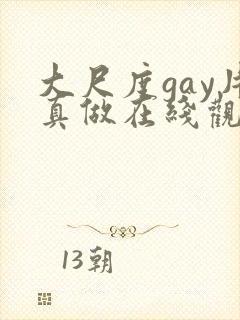 大尺度gay片真做在线观看