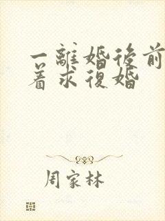 一离婚后前夫哭着求复婚封面