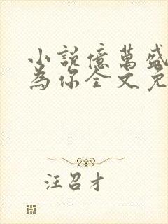 小说亿万盛宠只为你全文免费阅读