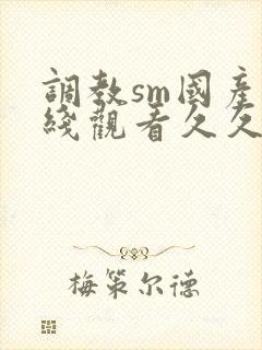 调教sm国产在线观看久久一区