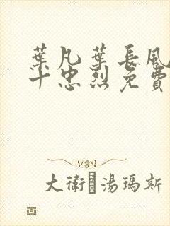叶凡叶长风一门十忠烈免费