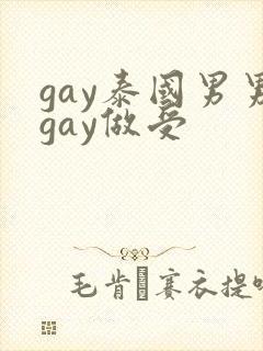 gay泰国男男gay做受