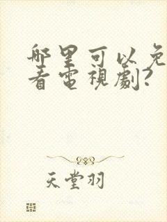 哪里可以免费观看电视剧?